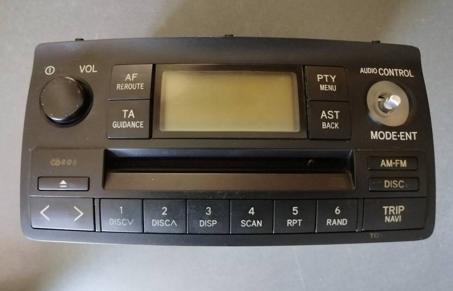 Toyota RunX/Corolla Head Unit - Working but No Plug - Sold For Parts/Spares
