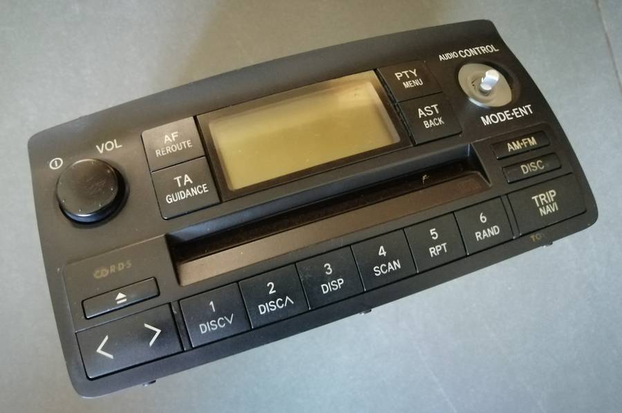 Toyota RunX/Corolla Head Unit - Working but No Plug - Sold For Parts/Spares