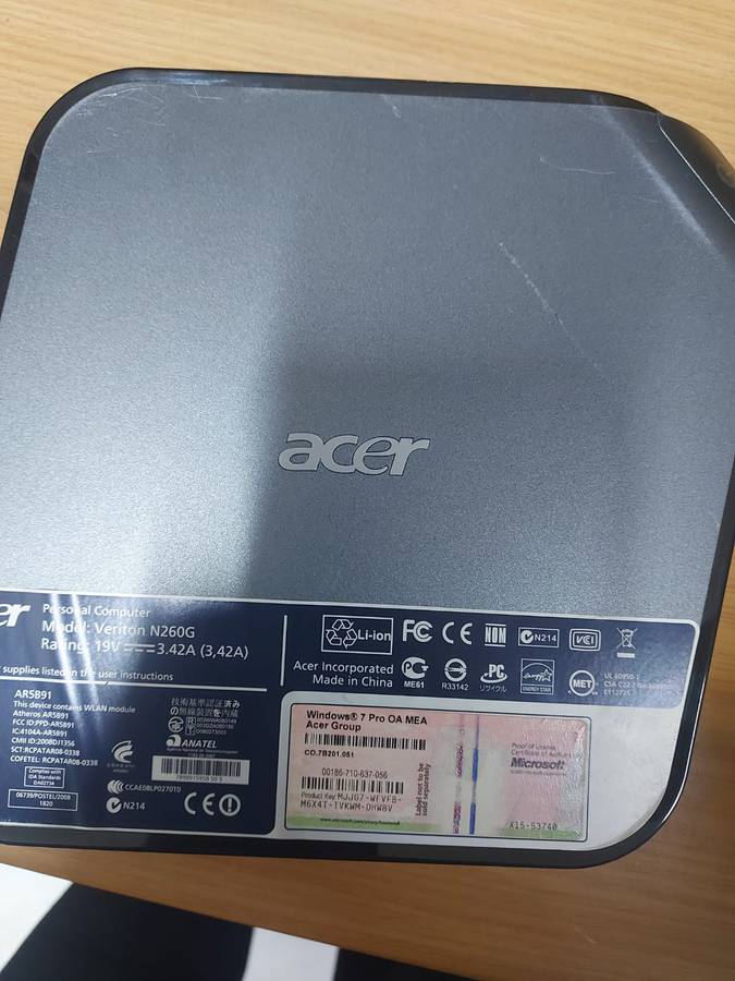 Acer Small form factor mini PC AR5B91 and 20' DELL Screen