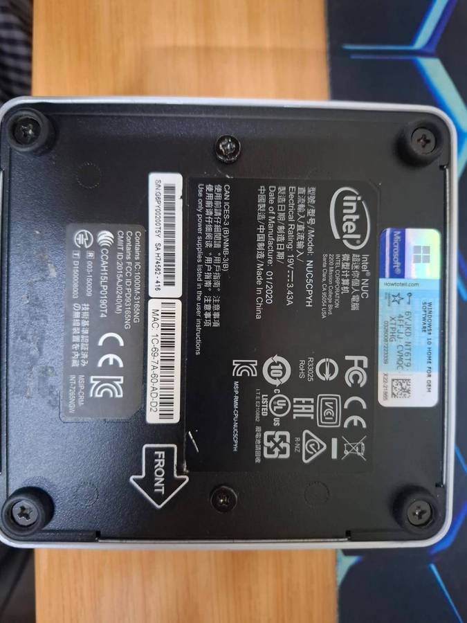Intel Nuc's  X 2 (non working)