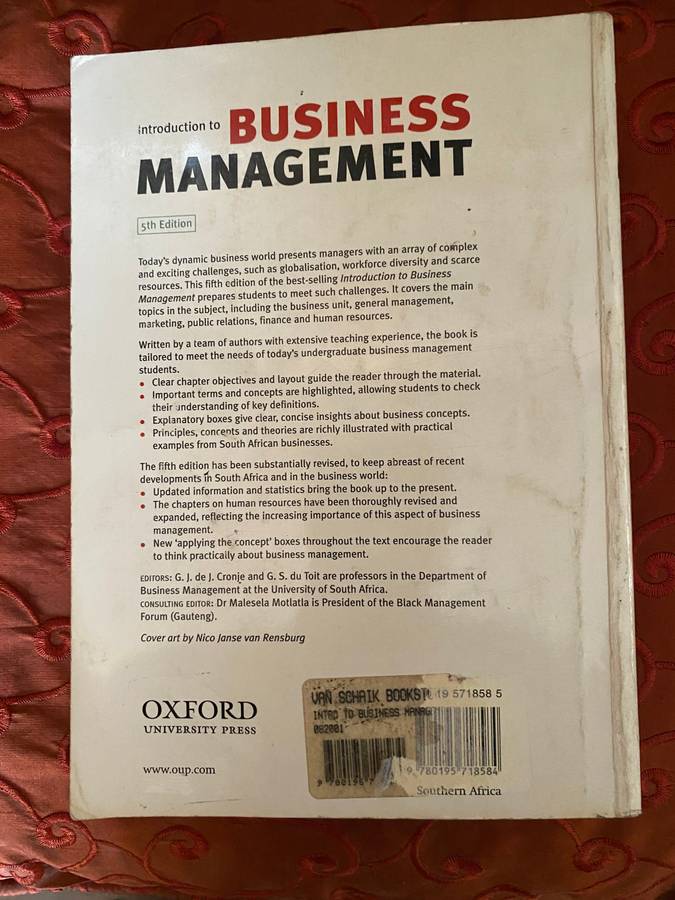 Introduction to Business Management