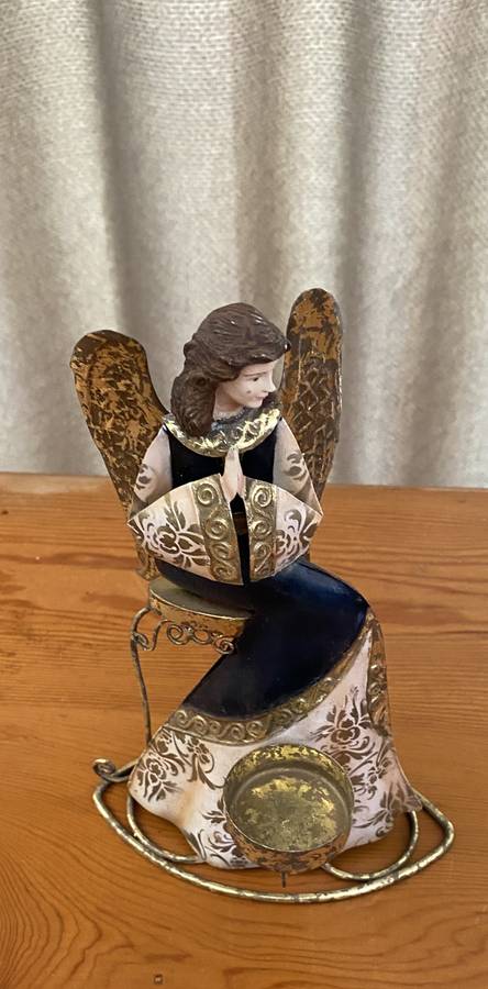 CHRISTMAS ANGEL CANDLE HOLDER