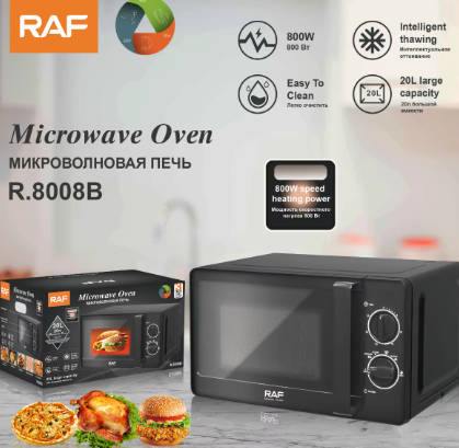 20L Large Capacity Multi-functional Knob Hot Electric Oven Healthy Microwave Oven - black