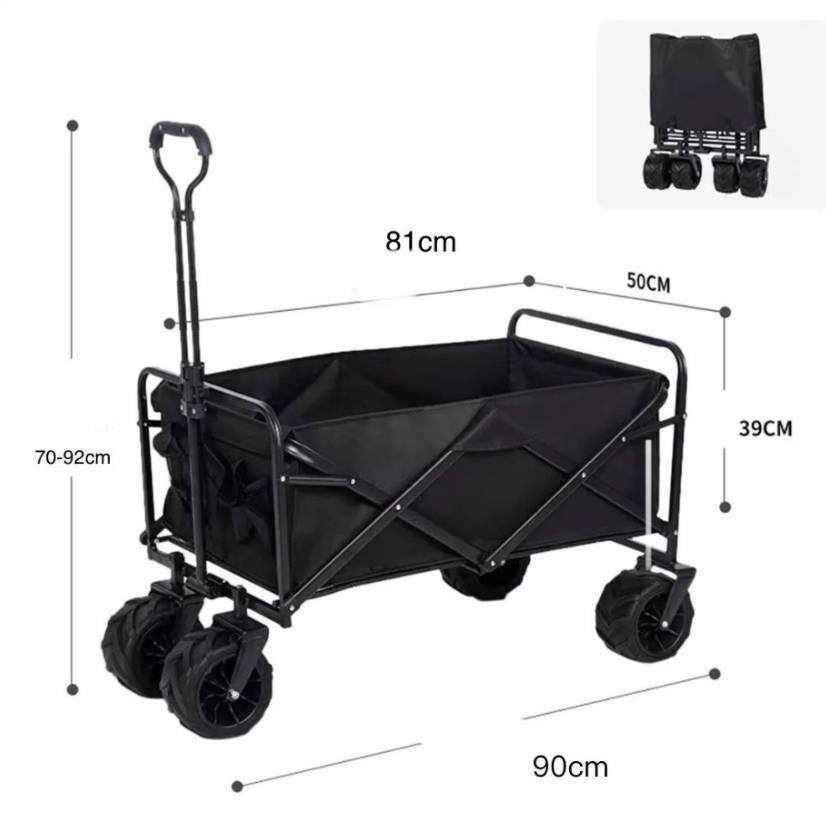 Heavy-Duty Collapsible Camping Wagon/Trolley