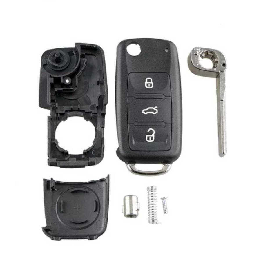 VW 6 3 Button Replacement Key Casing