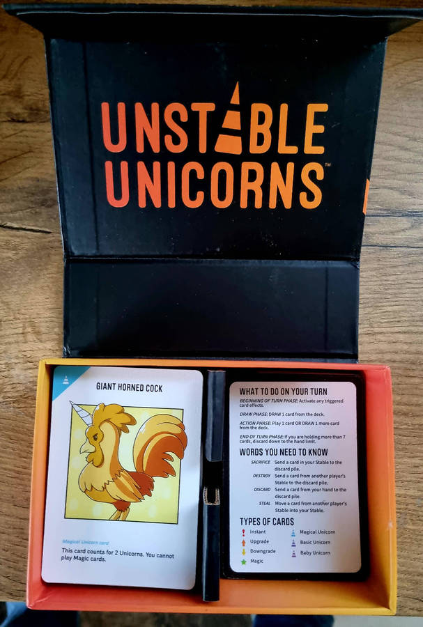 Unstable Unicorns card game