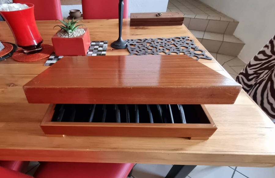 12 steak knives and forks