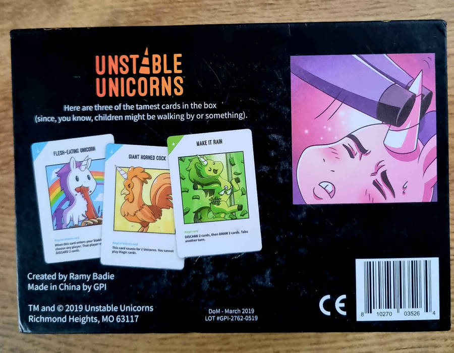 Unstable Unicorns card game