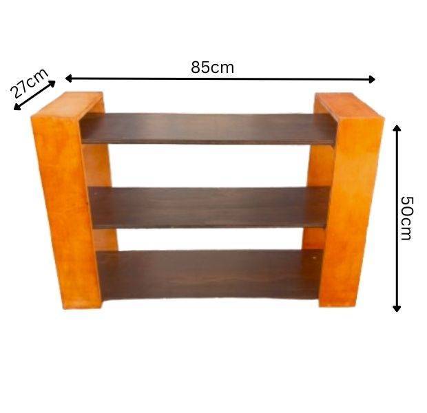 Detachable Wooden Bookshelf & Shoe Rack  Multipurpose 3-Tier Storage Organizer