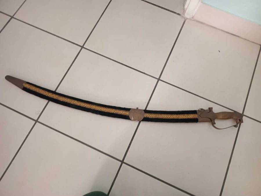 Indian Talwar Sword in velvet sheath
