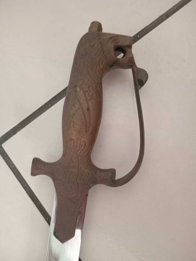 Indian Talwar Sword in velvet sheath