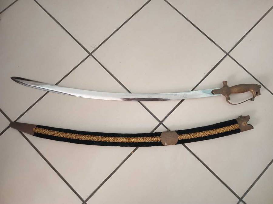Indian Talwar Sword in velvet sheath