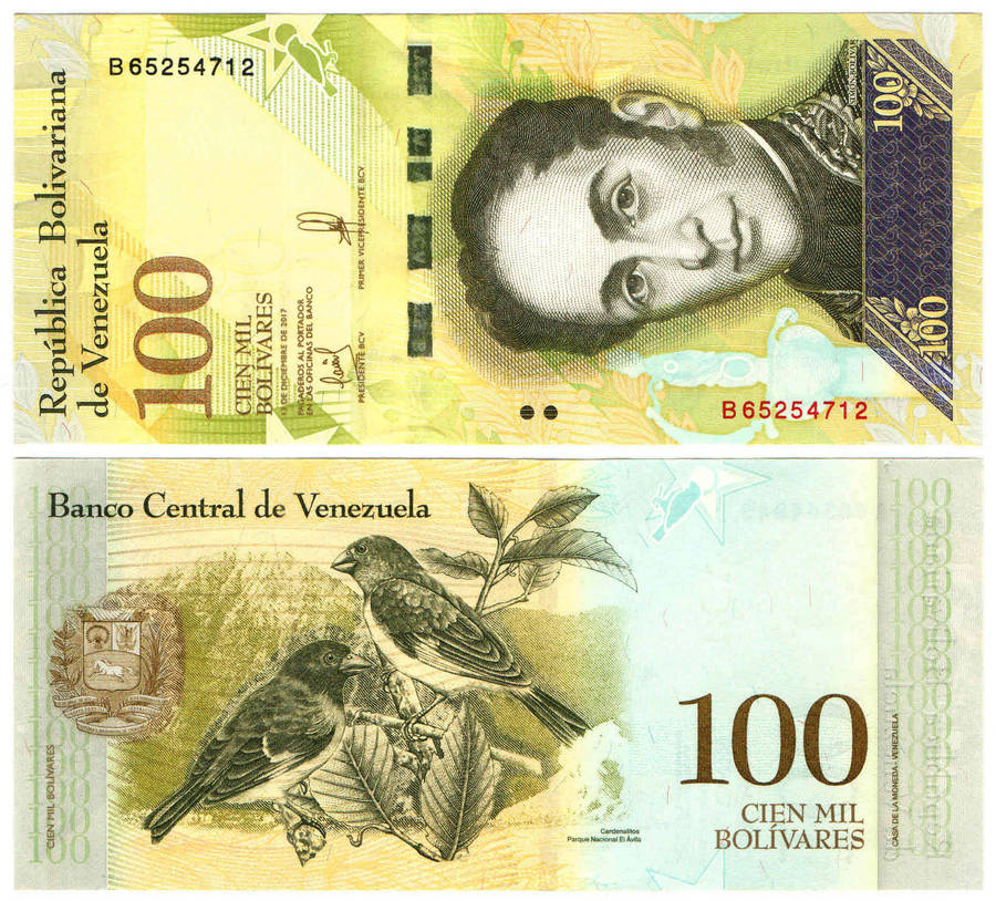Venezuela - 100000 (100,000) Bolivares 2017 UNC