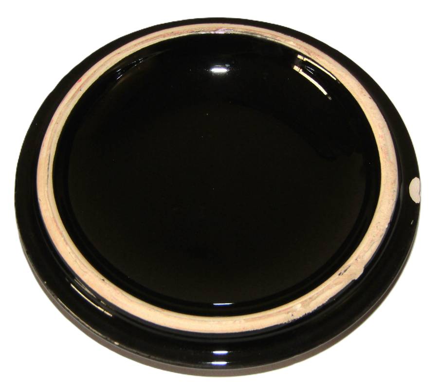 Vintage Black Glazed Porcelain Trinket Box with 24K Gold Decor  Made in Greece by Adis