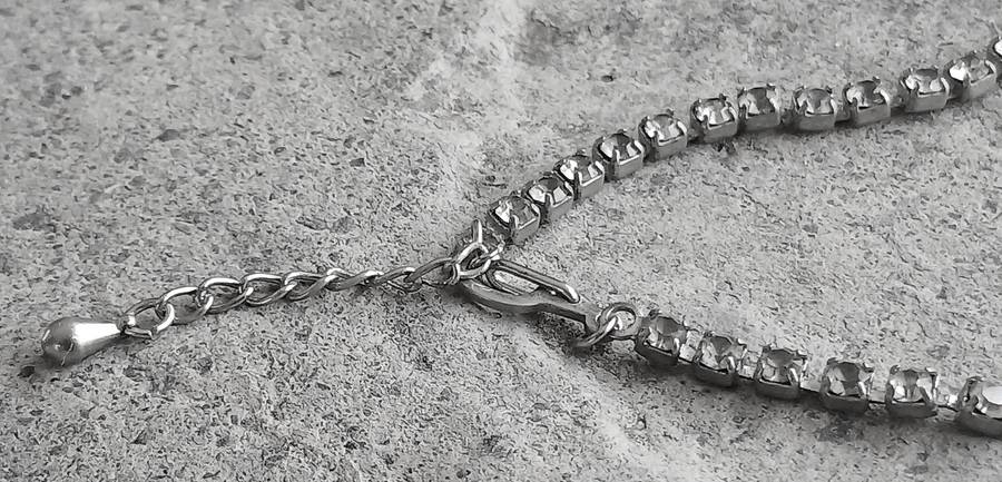 Dazzling Vintage 1950s Silvertone and Rhinestone Statement Necklace  Post-War Glamour