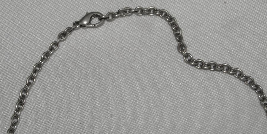 Vintage Silver-Tone Victorian Style Gothic Necklace with Faceted Onyx-Colored Crystals