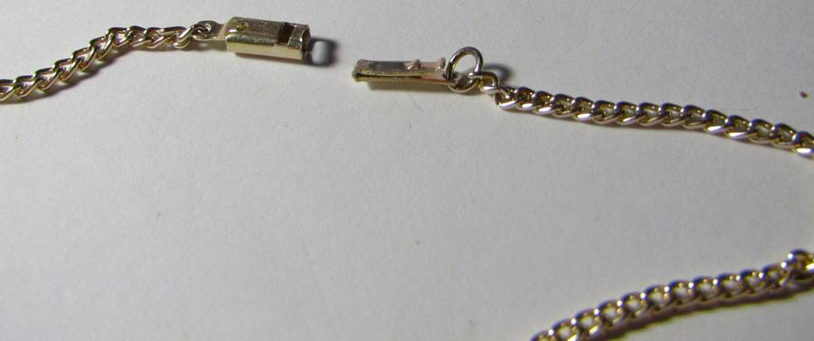 Vintage Studio Art Glass Swirl Pendant with Gold-Tone Chain