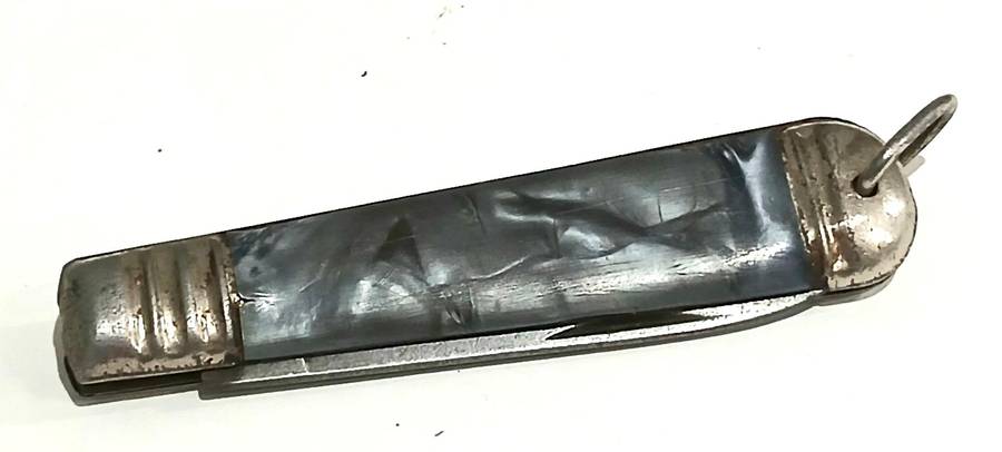 Vintage Mikov Czechoslovakia Faux Mother of Pearl Fruit Knife
