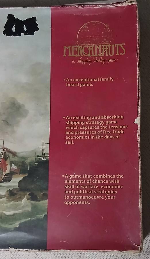 Vintage Mercanauts: A Classic Shipping Strategy Board Game c1970