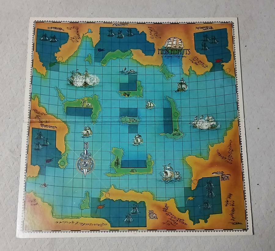 Vintage Mercanauts: A Classic Shipping Strategy Board Game c1970