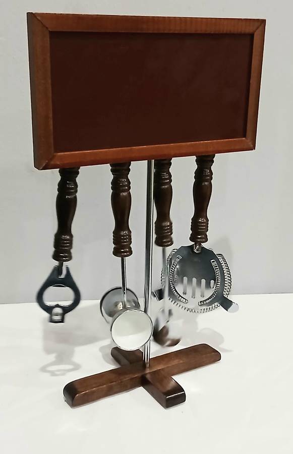 White Horse Scotch Whisky Bar Tool Set | Vintage Advertising Display | Made in Taiwan