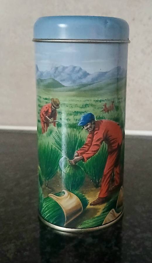 Vintage Rooibos Tea Tin | Harvest Scene Graphics
