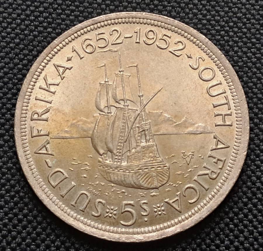 1952 SAU 5 SHILLING