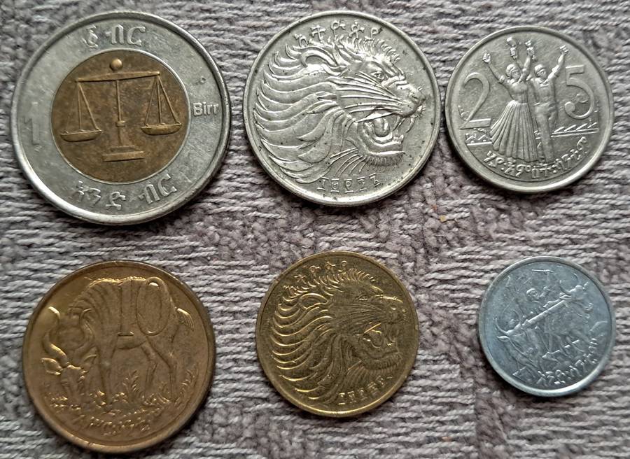 6 X ETHIOPIA TYPE SET