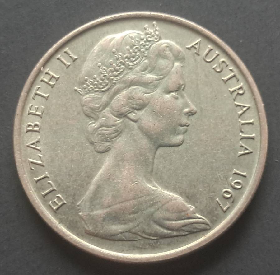 1967 AUSTRALIA 20 CENT : HIGH GRADE