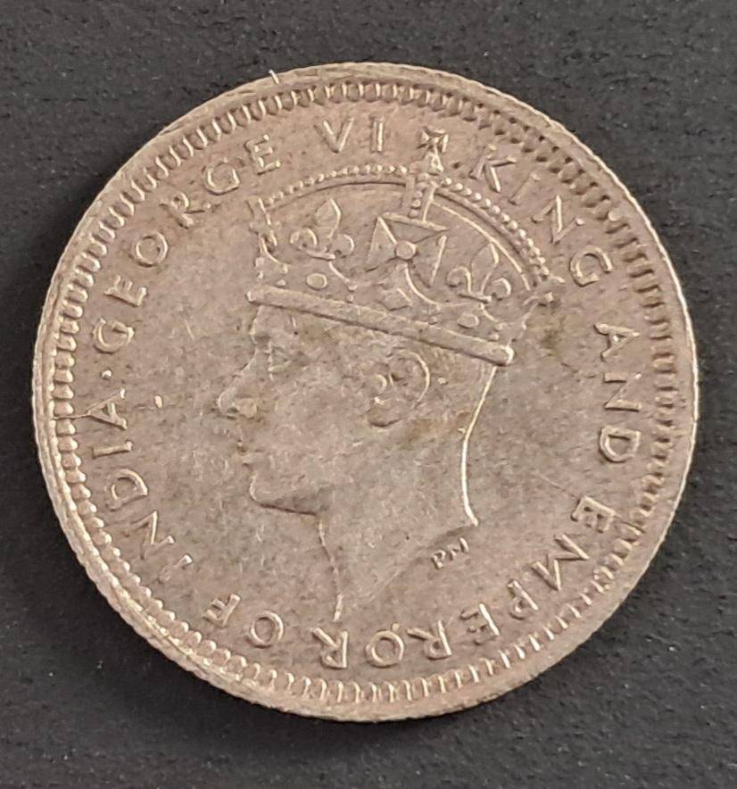1943 MALAYA COMMISSIONERS OF CURRENCY 5 CENTS