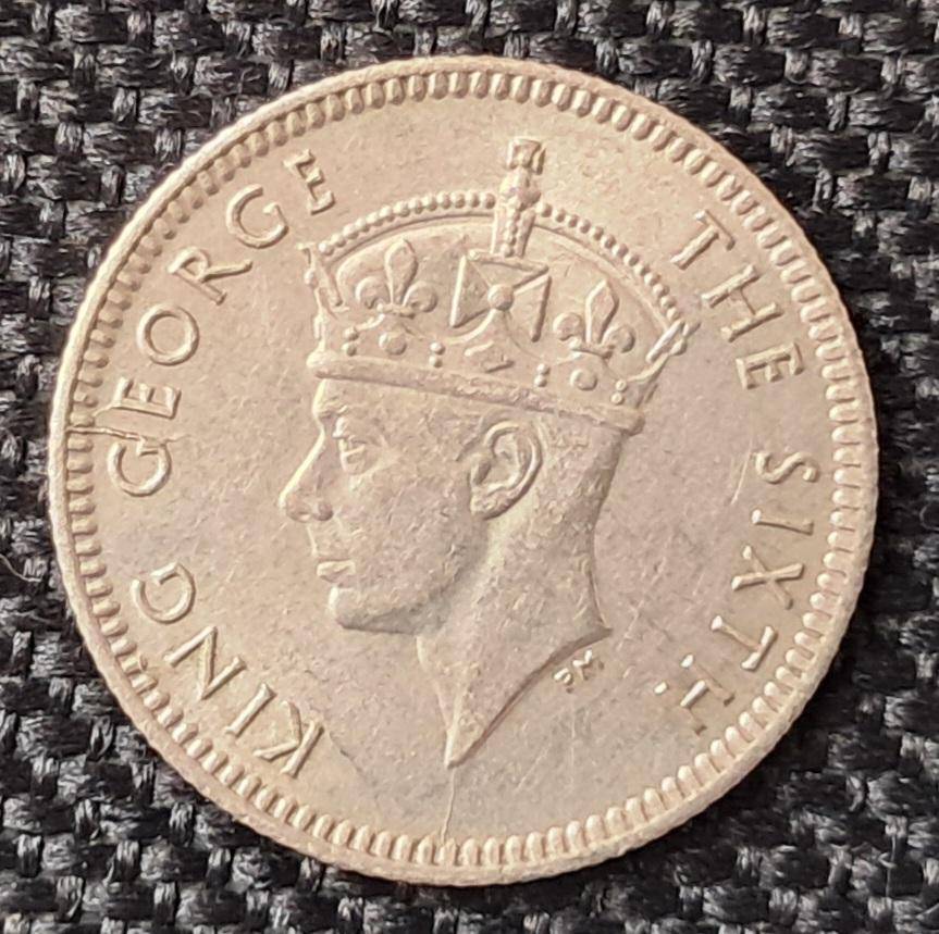 1948 MALAYA COMMISSIONERS OF CURRENCY 5 CENTS
