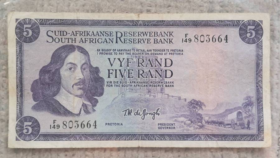RSA FIVE RAND : TW DE JONGH