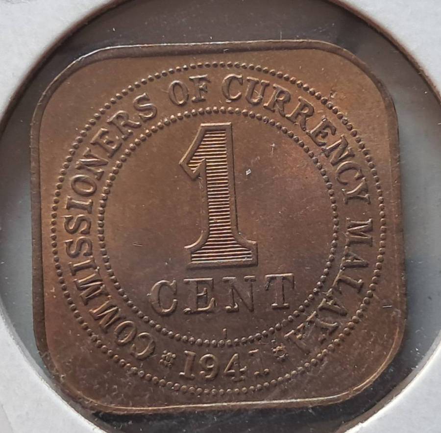 1941 MALAYA 1 CENT (I) : BRILLIANT UNC