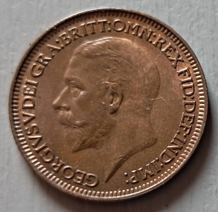 1936 GREAT BRITAIN FARTHING : BRILLIANT UNC