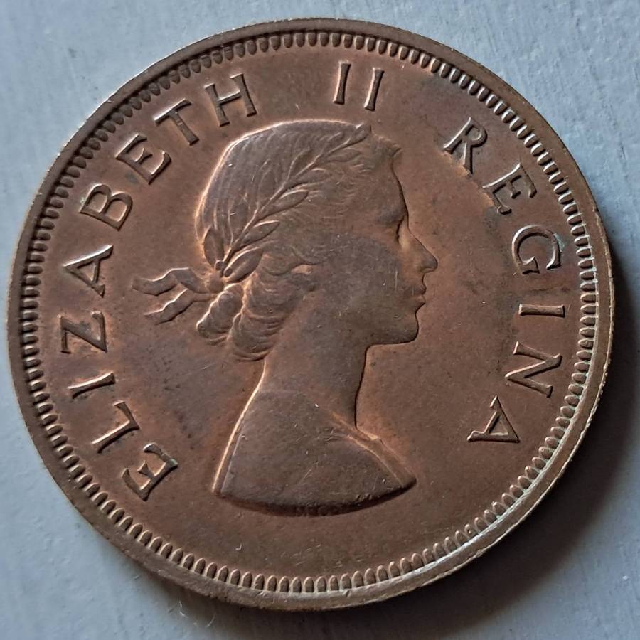 1957 UNION OF S.A 1 PENNY