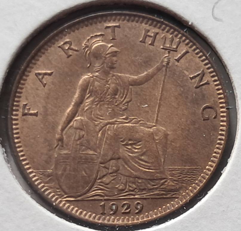 1929 GREAT BRITAIN FARTHING