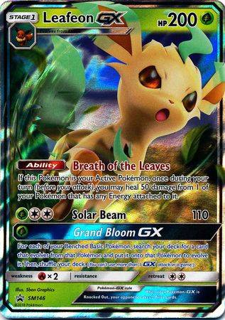 Pokemon Trading Card Game - Leafeon GX - SM146 - Promo Pokemon Sun & Moon