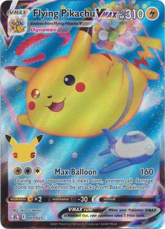Pokemon Trading Card Game - Flying Pikachu VMAX - 7/25 - Ultra Rare Celebrations