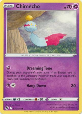 Pokemon Trading Card Game - Chimecho - 074/195 - Common Sword & Shield: Silver Tempest