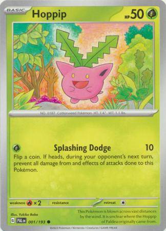 Pokemon Trading Card Game - Hoppip - 001/193 - Common Scarlet & Violet: Paldea Evolved