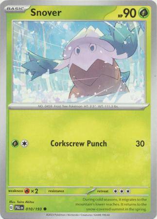 Pokemon Trading Card Game - Snover - 010/193 - Common Scarlet & Violet: Paldea Evolved