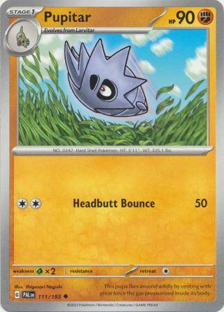 Pokemon Trading Card Game - Pupitar - 111/193 - Uncommon Scarlet & Violet: Paldea Evolved