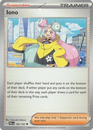 Pokemon Trading Card Game - Iono - 185/193 - Uncommon Scarlet & Violet: Paldea Evolved
