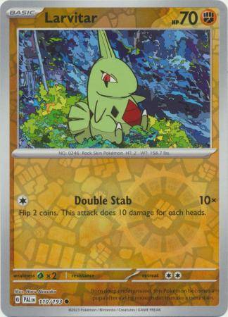 Pokemon Trading Card Game - Larvitar - 110/193 - Common Reverse Holo Scarlet & Violet: Paldea Evolve