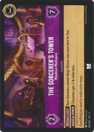 Disney Lorcana Trading Card Game - The Sorcerer's Tower - Wondrous Workspace - 68/204 - Uncommon Int