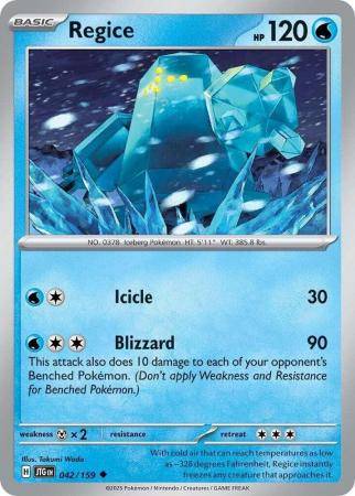 Pokemon Trading Card Game - Regice - 042/159 - Uncommon Journey together