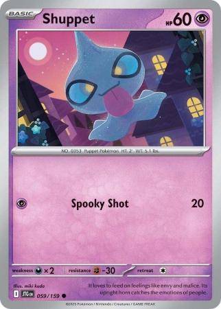 Pokemon Trading Card Game - Shuppet - 059/159 - Common - Journey together