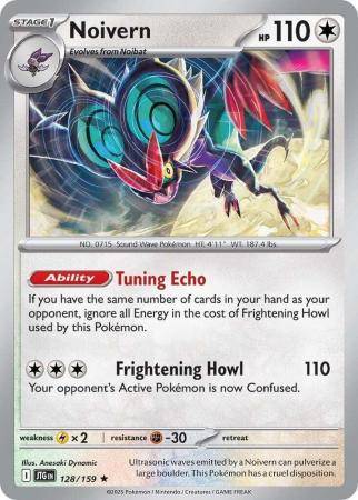 Pokemon Trading Card Game -  Noivern - 128/159 - Rare Scarlet & Violet: Journey Together - Holo
