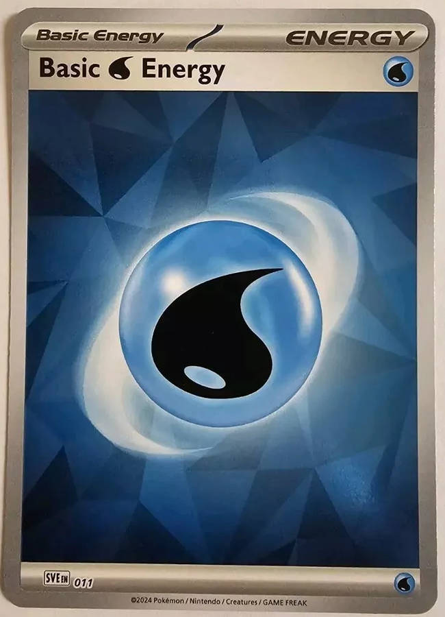 Pokemon Trading Card Game - 2025 Prismatic Evolutions Holo Basic Water Energy 011