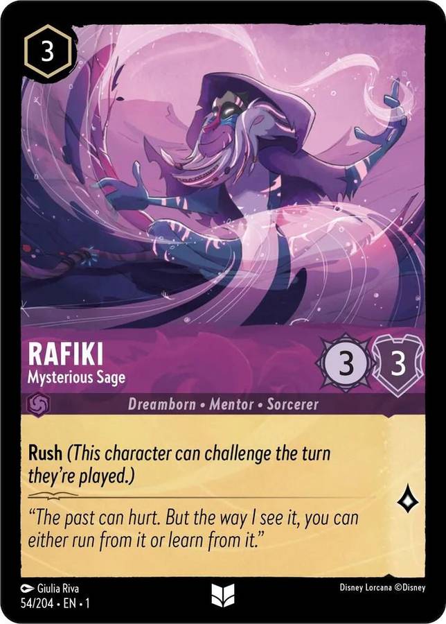Disney Lorcana Trading Card Game - Rafiki - Mysterious Sage - The First Chapter (1)